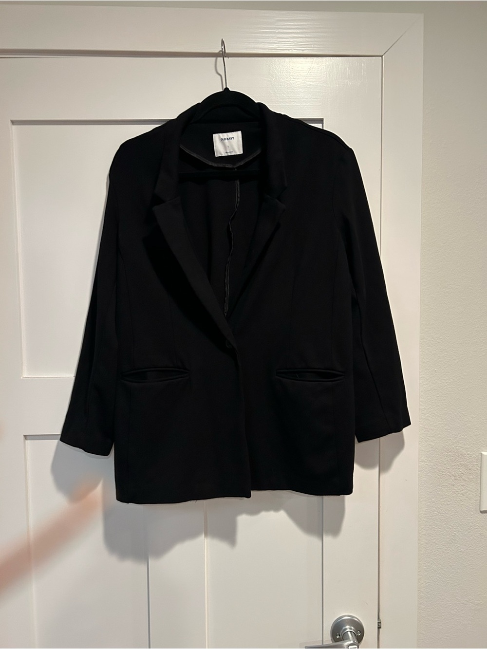 Old Navy Black Women's Relaxed Blazer Jacket